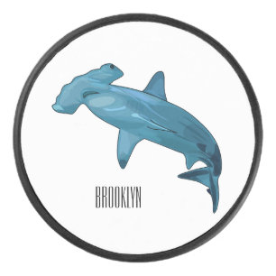 Palet De Hockey Illustration de requin marteau
