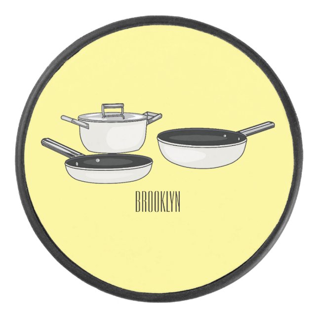 Palet De Hockey Illustration des jeux de cuisine (Devant)