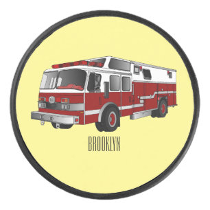 Palet De Hockey Illustration du moteur à incendie