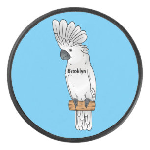 Palet De Hockey Illustration d'un oiseau de cobaye-parapluie