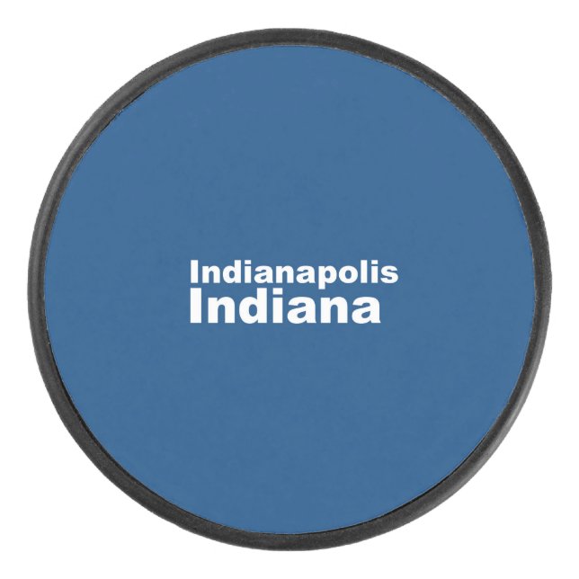 Palet De Hockey Indianapolis, Indiana Hockey Puck (Devant)