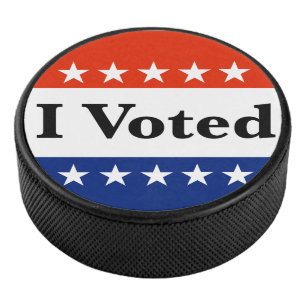 Palet De Hockey J'ai voté les élections de 2024