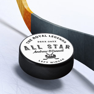 Palet De Hockey Joueur de la Ligue de hockey étoile Nom du poste