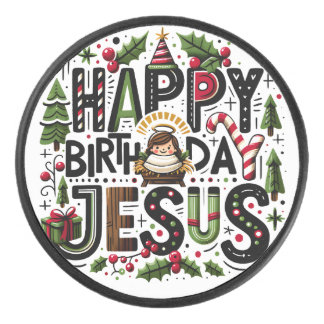 Palet De Hockey Joyeux anniversaire Jésus