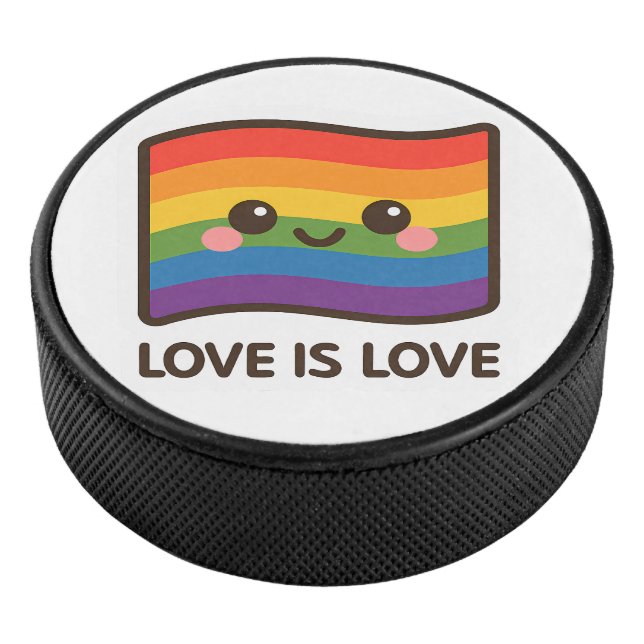 Palet De Hockey L'amour est l'amour - Kawaii Rainbow Design (3/4/2016 12:00:00 AM)