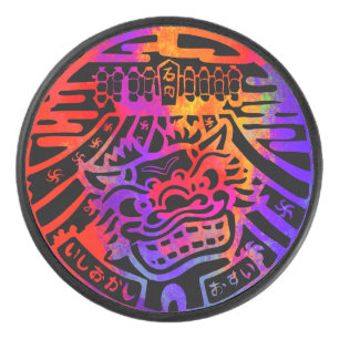 Palet De Hockey Le Gardien Japonais Lion Puck