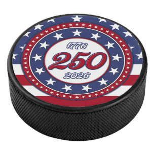 Palet De Hockey Les 250 ans d'Amérique avec le drapeau des États-U