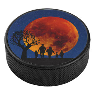 Palet De Hockey Lune de sang Lunaire Famille Eclipse