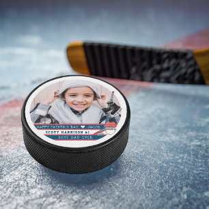 Palet De Hockey Meilleur papa jamais   Photo Lettrée main