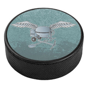 Palet De Hockey Mélangeur de béton bleu-gris