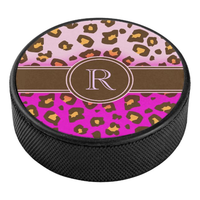 Palet De Hockey monogramme rose Empreinte de léopard (3/4/2016 12:00:00 AM)
