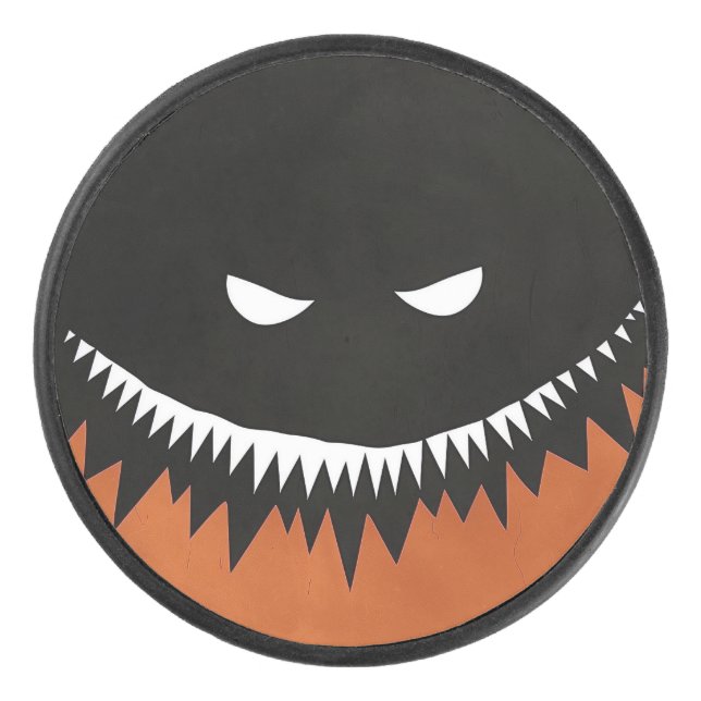 Palet De Hockey Monstre d'Halloween (Devant)
