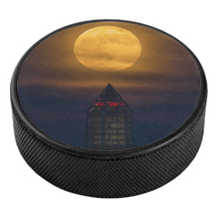 Palet De Hockey Monument de la super lune sur Washington