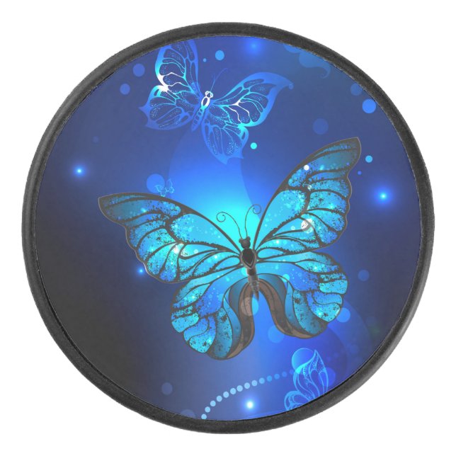 Palet De Hockey Morpho Butterfly in the Dark Background (Devant)