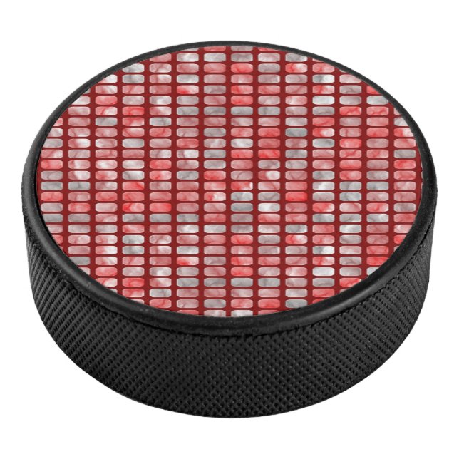 Palet De Hockey Motif de blocs gris et rouge dégradé (3/4/2016 12:00:00 AM)