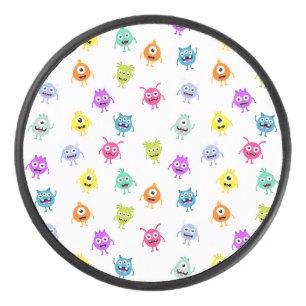 Palet De Hockey Motif d'Halloween de mignons monstres