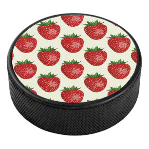 Palet De Hockey Motif fraises, fraises rouges, fruits, feuilles