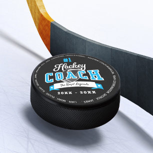Palet De Hockey N° 1 Meilleur entraîneur de hockey Roster d'équipe