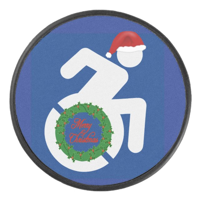 Palet De Hockey Noël Handicapé (Devant)