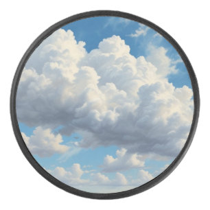 Palet De Hockey Nuages blancs et ciel bleu clair