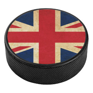 Palet De Hockey Old Vintage Grunge United Kingdom Flag Union