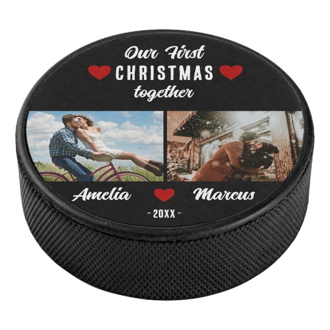 Palet De Hockey Our First Christmas Together 2 Photos Keepsake (3/4/2016 12:00:00 AM)