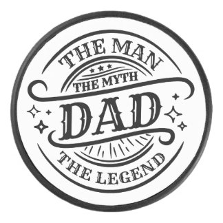 Palet De Hockey Papa - L'homme, La Légende, Le Mythe