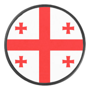 Palet De Hockey Patriotique hockeyeur avec drapeau de Géorgie