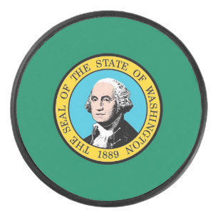 Palet De Hockey Patriotique hockeyeur avec drapeau de Washington