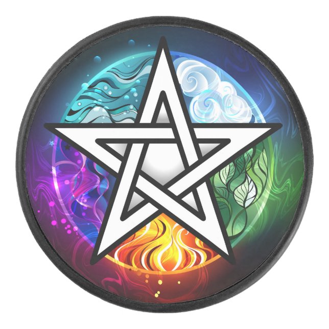 Palet De Hockey pentagramme du Wiccan (Devant)