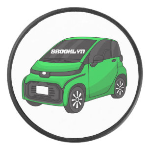 Palet De Hockey Petite voiture verte de taille micro