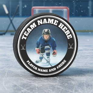 Palet de hockey photo d'équipe personnalisée