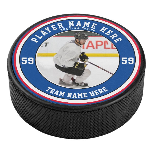 Palet De Hockey Photo personnalisée | Glace d'équipe (3/4/2016 12:00:00 AM)