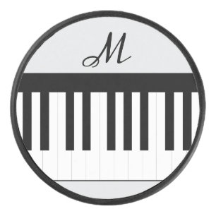 Palet De Hockey Piano Keys Stylish Monogram Musique Thème