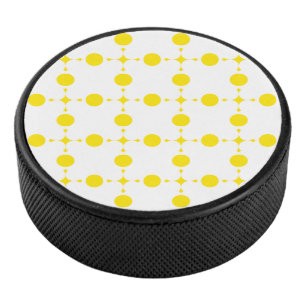 Palet De Hockey Pois Jaunes, Motif Polka Dot, Points, Pots