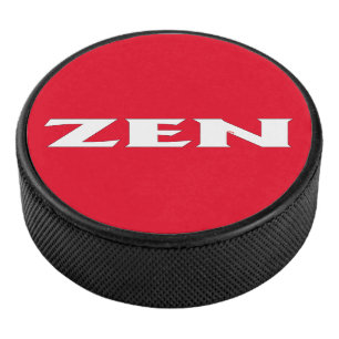 Palet De Hockey Puce de hockey rouge blanc Zen
