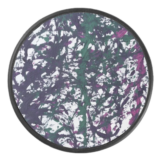 Palet De Hockey Purple, Green, Pink, Marble Artwork (Devant)