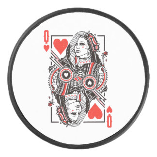 Palet De Hockey Queen of Hearts Surdimensionné Graphisme, Jouer de