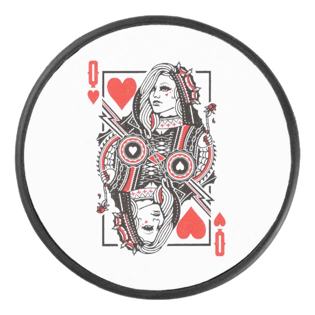 Palet De Hockey Queen of Hearts Surdimensionné Graphisme, Jouer de (Devant)