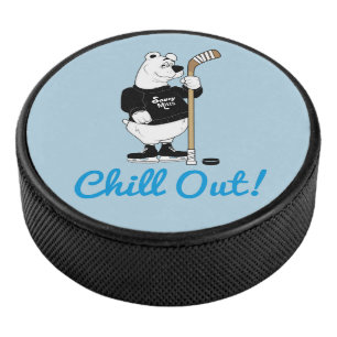 Palet De Hockey Refroidir ! Ours polaire de hockey