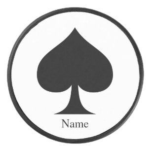Palet De Hockey Reine noire de pique Black Thunder_Cove