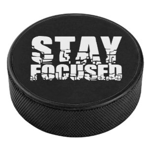 Palet De Hockey Rester concentré Phrase motivationnelle avec tex