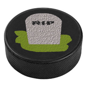 Palet De Hockey RIP Tombstone Hockey Puck