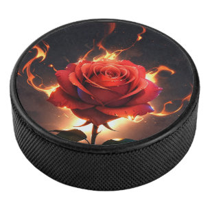 Palet De Hockey Rose brûlant - La passion rencontre la destruction