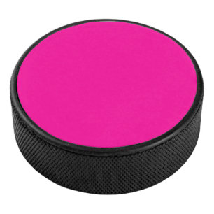 Palet De Hockey Rose chaud solide