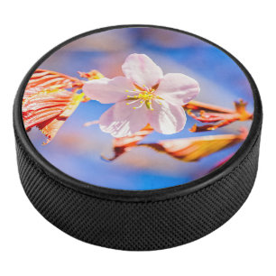 Palet De Hockey Rouge Sakura bleu ciel