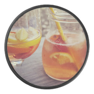 Palet De Hockey Sangria et soleil