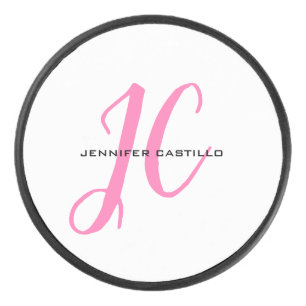 Palet De Hockey Script de calligraphie professionnelle Monogramme