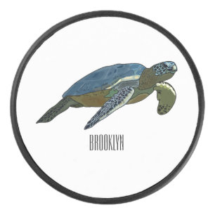 Palet De Hockey Sea turtle cartoon
