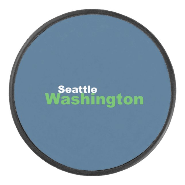 Palet De Hockey Seattle, Washington Hockey Puck (Devant)
